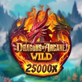 Slots logo of Dragons of Arcane Wild from Foxium at Spinanga Casino