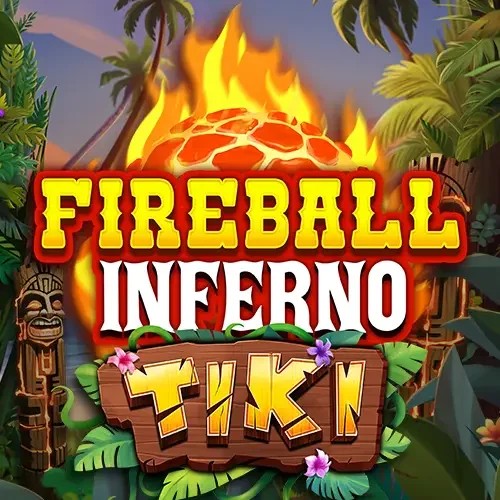 Fireball Inferno Tiki logo – Slots by NetEnt at Spinanga Casino